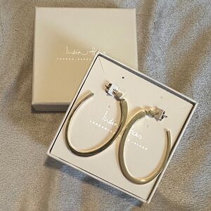 India Hicks Leticia Gold Plated Stainless Steel Hoop Earrings